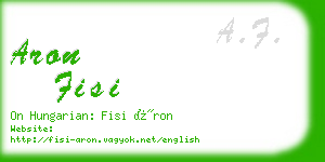 aron fisi business card